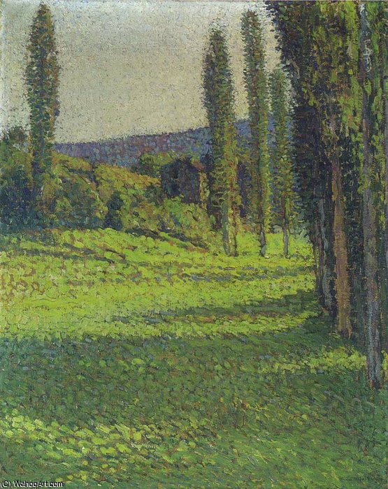 Wikioo.org - The Encyclopedia of Fine Arts - Painting, Artwork by Henri Jean Guillaume Martin - By the Fields