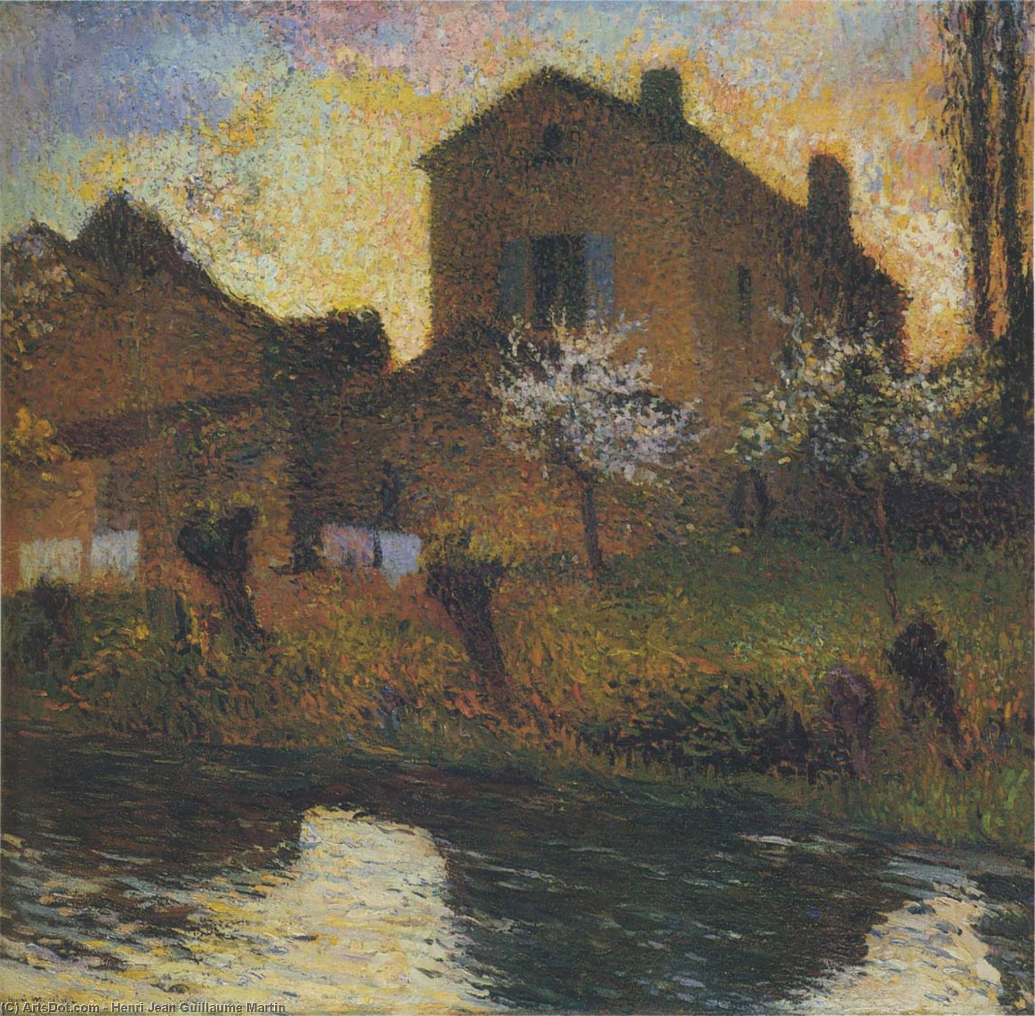 Wikioo.org - The Encyclopedia of Fine Arts - Painting, Artwork by Henri Jean Guillaume Martin - House of Marie Louise in Labastide