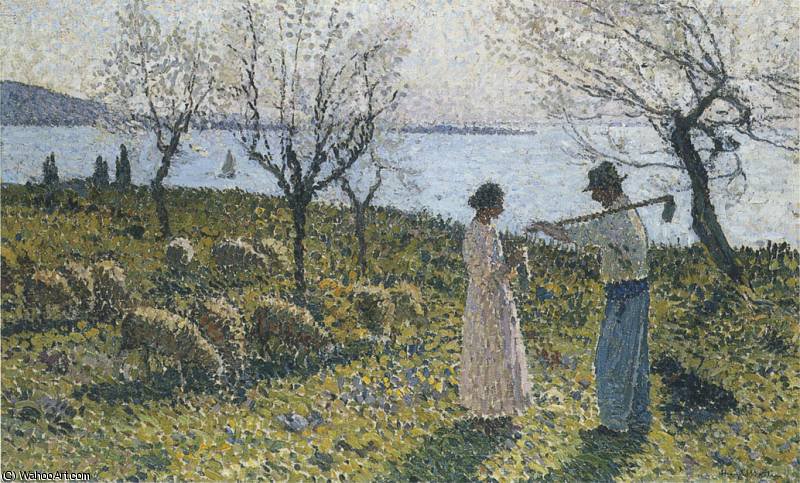 Wikioo.org - The Encyclopedia of Fine Arts - Painting, Artwork by Henri Jean Guillaume Martin - Idylle sketch