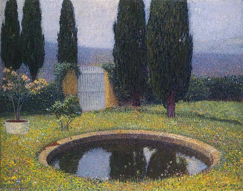 Wikioo.org - The Encyclopedia of Fine Arts - Painting, Artwork by Henri Jean Guillaume Martin - Le Bassin a Labastide du Vert