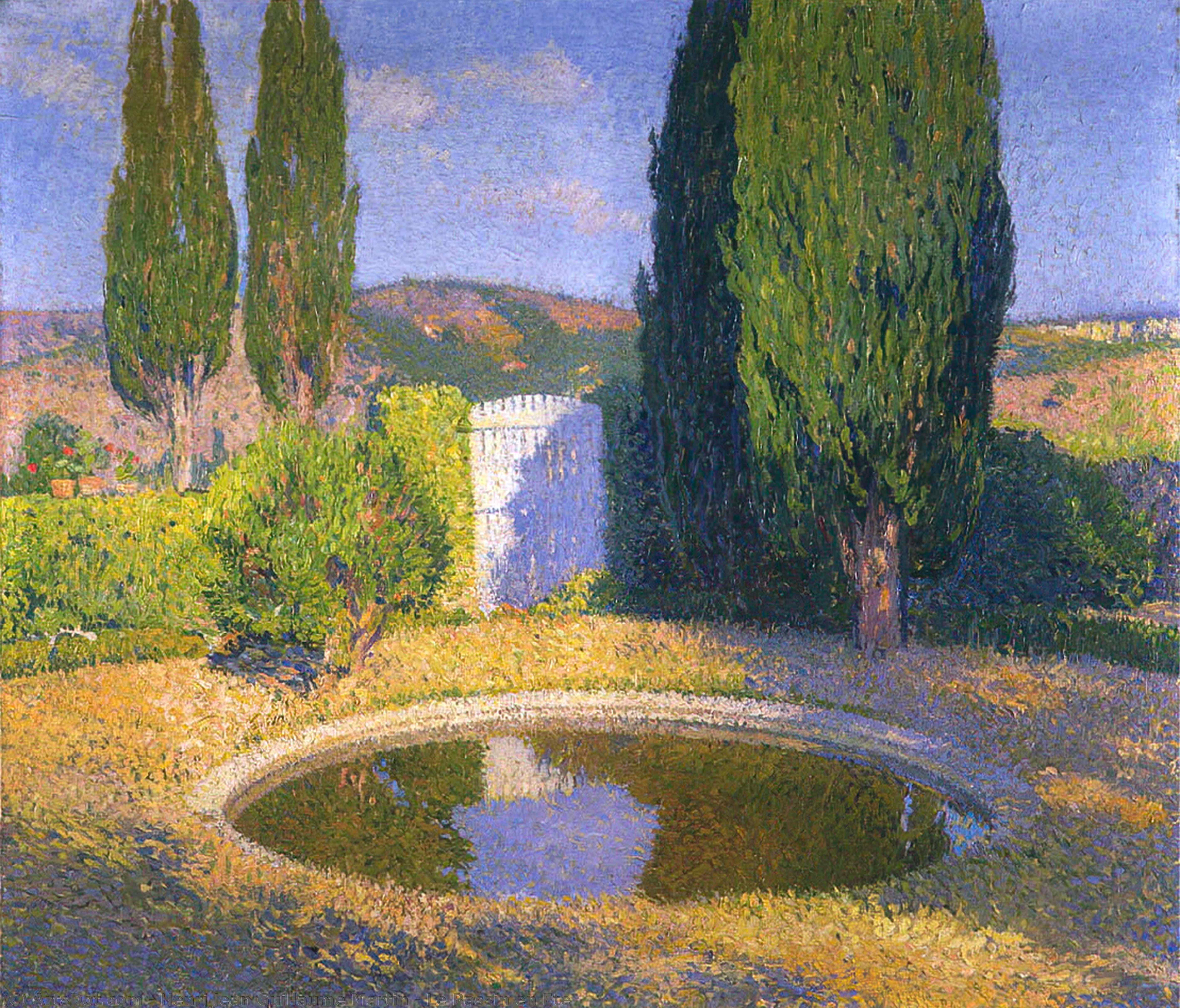Wikioo.org - The Encyclopedia of Fine Arts - Painting, Artwork by Henri Jean Guillaume Martin - Le Bassin en Ete