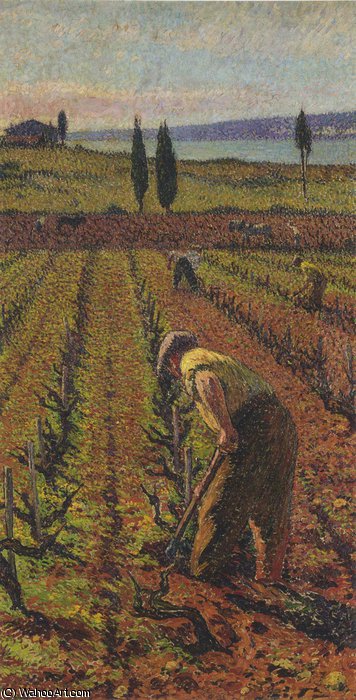 Wikioo.org - The Encyclopedia of Fine Arts - Painting, Artwork by Henri Jean Guillaume Martin - le cultivatier