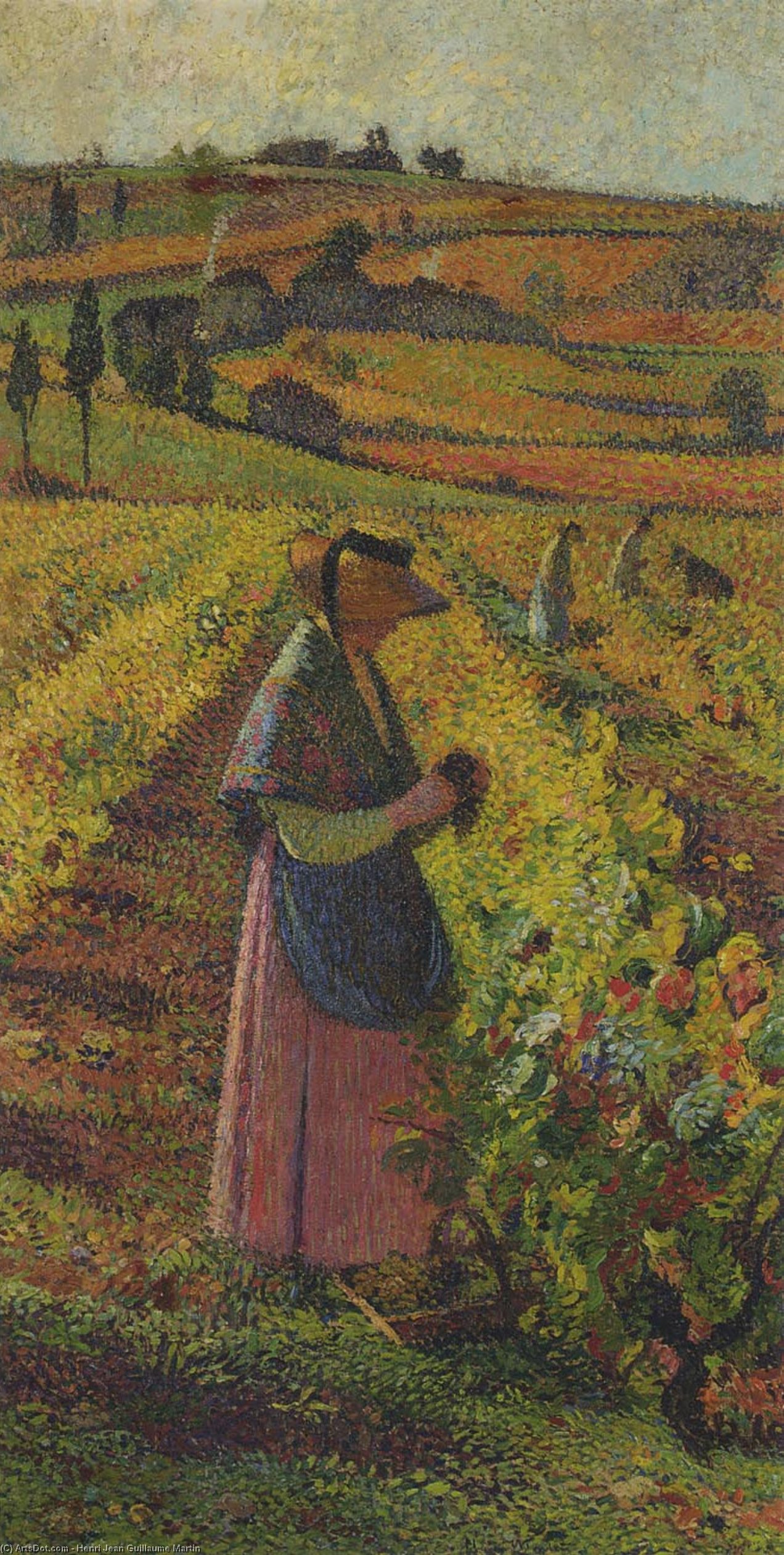 Wikioo.org - The Encyclopedia of Fine Arts - Painting, Artwork by Henri Jean Guillaume Martin - les vendanges