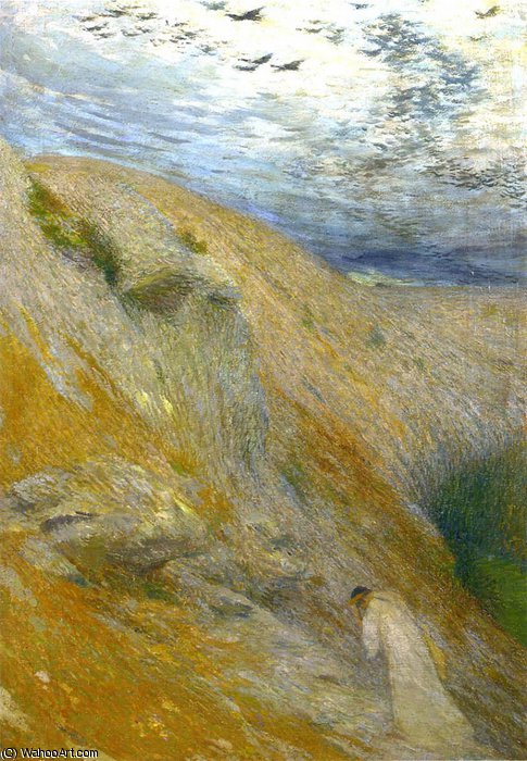 Wikioo.org - The Encyclopedia of Fine Arts - Painting, Artwork by Henri Jean Guillaume Martin - Orpheus Returns from the Pursuit of Eurydice
