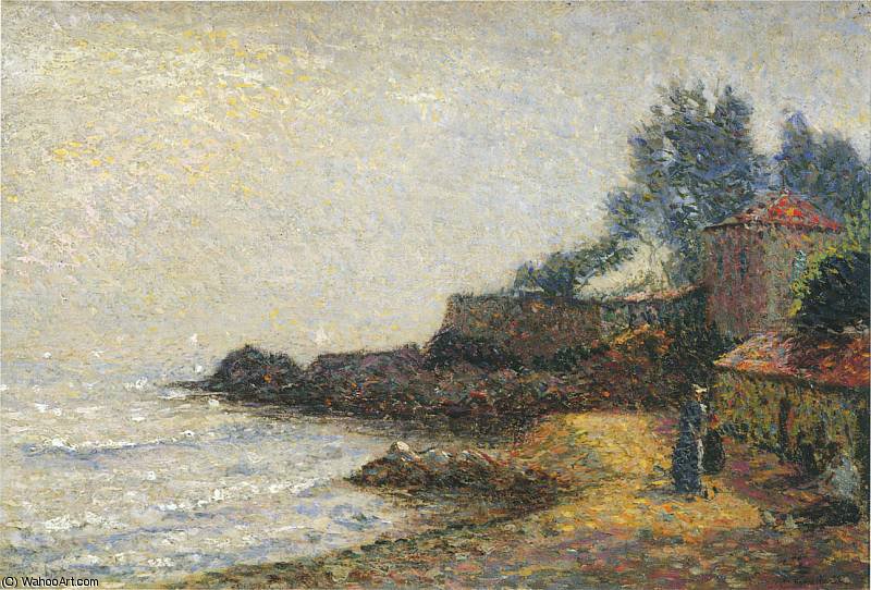 Wikioo.org - The Encyclopedia of Fine Arts - Painting, Artwork by Henri Jean Guillaume Martin - paysage mediterranee
