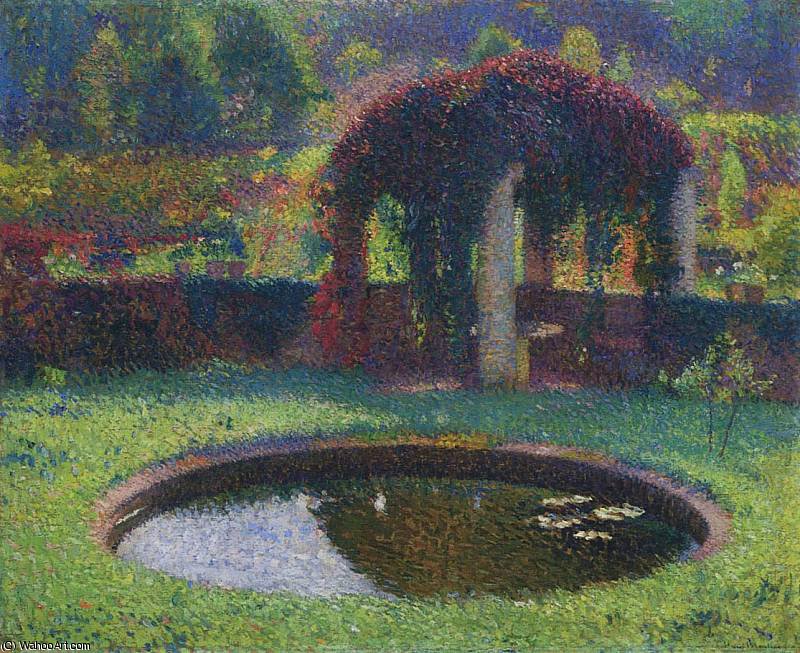 Wikioo.org - The Encyclopedia of Fine Arts - Painting, Artwork by Henri Jean Guillaume Martin - Pergola in the South West Park