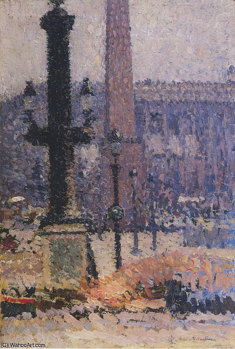 Wikioo.org - The Encyclopedia of Fine Arts - Painting, Artwork by Henri Jean Guillaume Martin - Place de Concorde