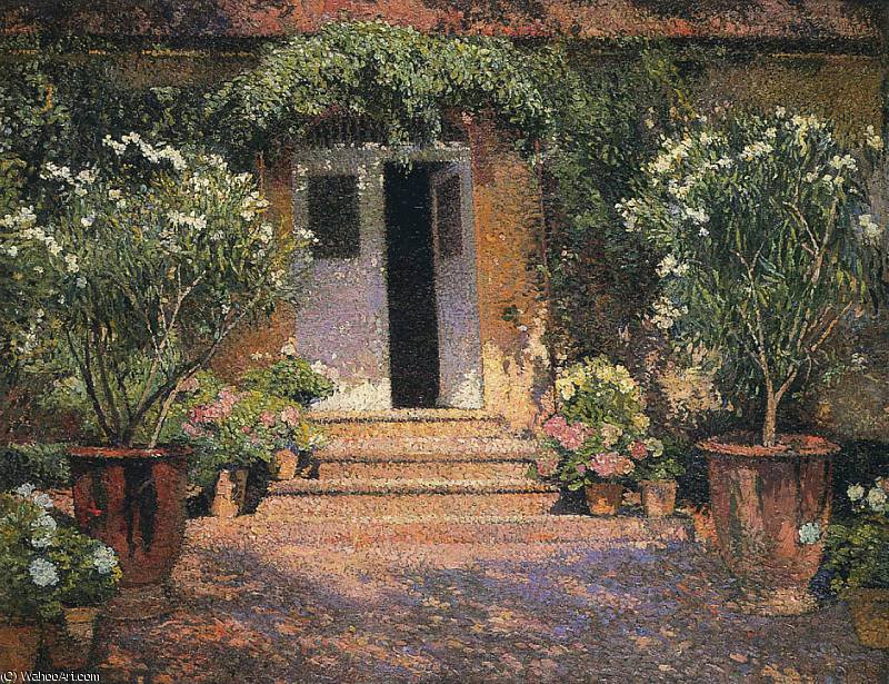Wikioo.org - The Encyclopedia of Fine Arts - Painting, Artwork by Henri Jean Guillaume Martin - Port Entree a Marquayrol