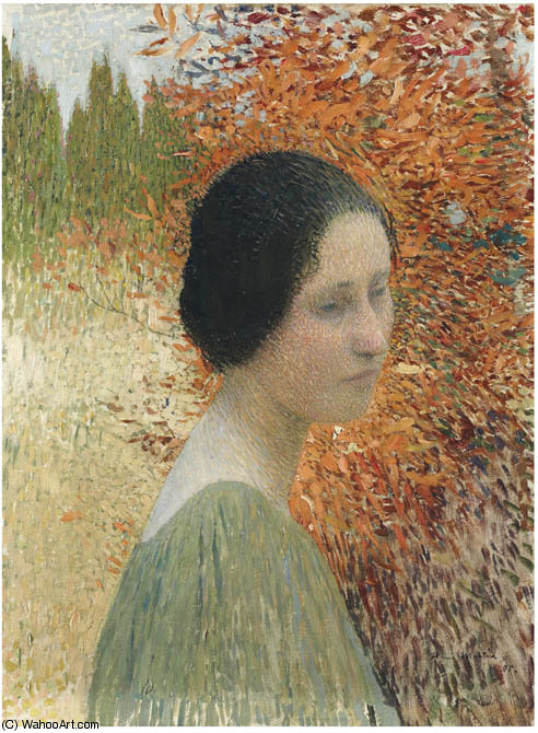 Wikioo.org - The Encyclopedia of Fine Arts - Painting, Artwork by Henri Jean Guillaume Martin - Portrait of a Woman
