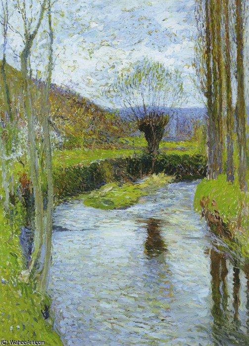 Wikioo.org - The Encyclopedia of Fine Arts - Painting, Artwork by Henri Jean Guillaume Martin - River Vert in Spring