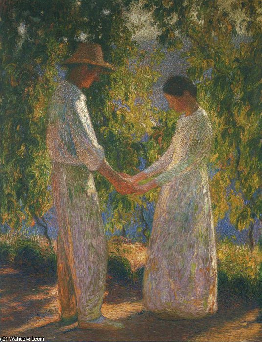 Wikioo.org - The Encyclopedia of Fine Arts - Painting, Artwork by Henri Jean Guillaume Martin - the lovers
