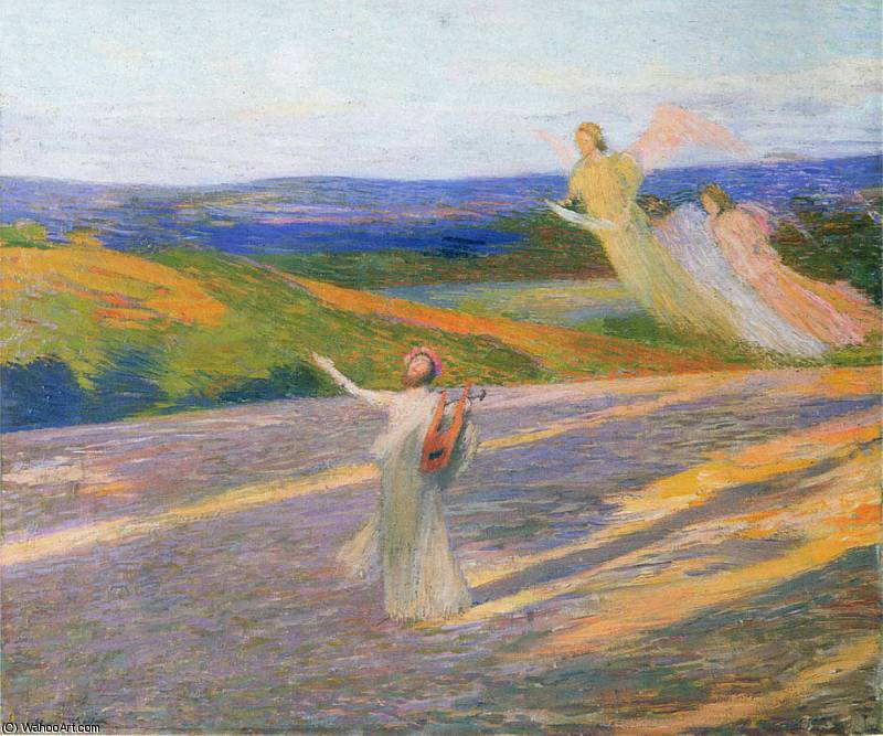 Wikioo.org - สารานุกรมวิจิตรศิลป์ - จิตรกรรม Henri Jean Guillaume Martin - The Song of Orpheus