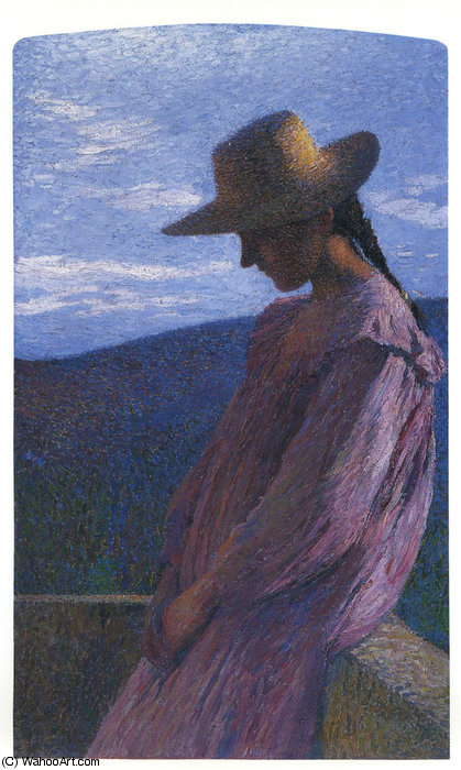WikiOO.org - Encyclopedia of Fine Arts - Målning, konstverk Henri Jean Guillaume Martin - Young girl seated