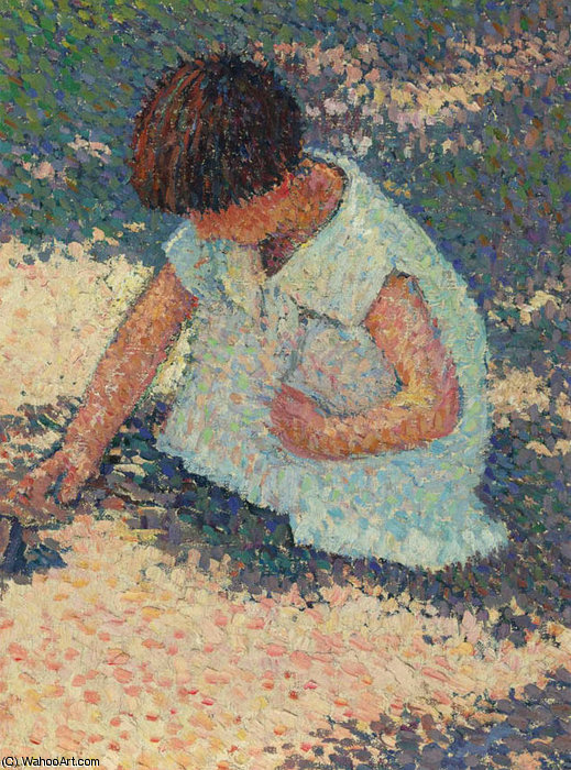 Wikioo.org - The Encyclopedia of Fine Arts - Painting, Artwork by Henri Jean Guillaume Martin - young girl