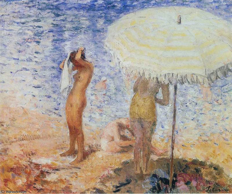 Wikioo.org - The Encyclopedia of Fine Arts - Painting, Artwork by Henri Lebasque - At the Beach
