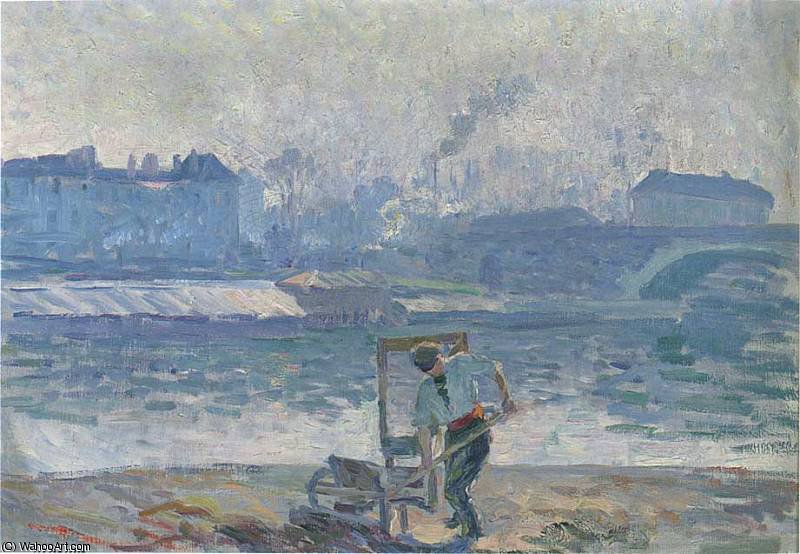 Wikioo.org - The Encyclopedia of Fine Arts - Painting, Artwork by Henri Lebasque - By the Marne