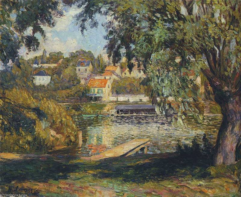 Wikioo.org – La Enciclopedia de las Bellas Artes - Pintura, Obras de arte de Henri Lebasque - Por el rio