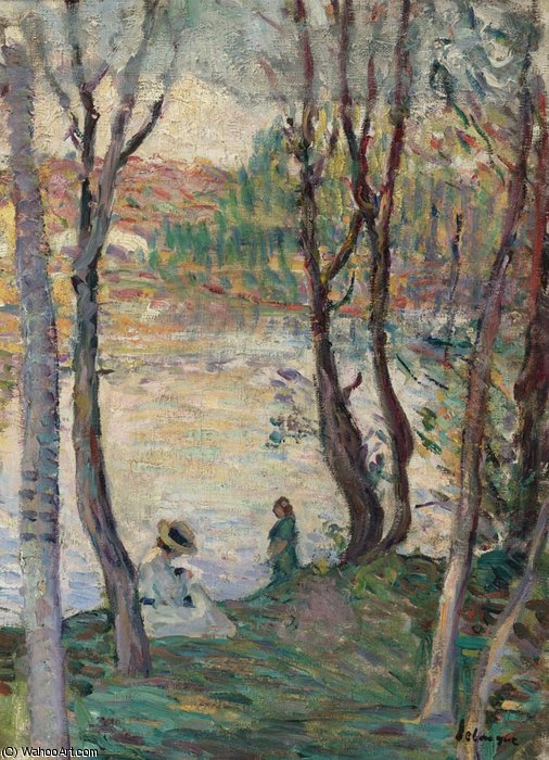 WikiOO.org - Encyclopedia of Fine Arts - Schilderen, Artwork Henri Lebasque - By the river Yaudet