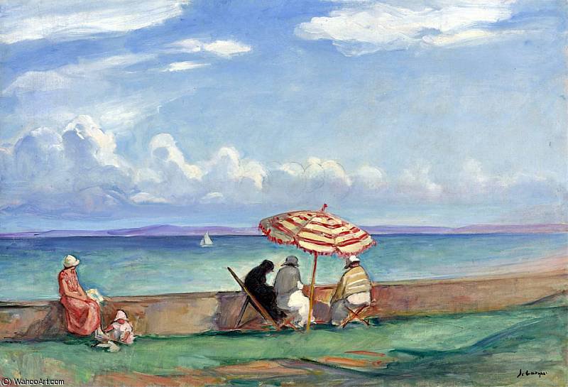 WikiOO.org - Encyclopedia of Fine Arts - Maľba, Artwork Henri Lebasque - By the Sea