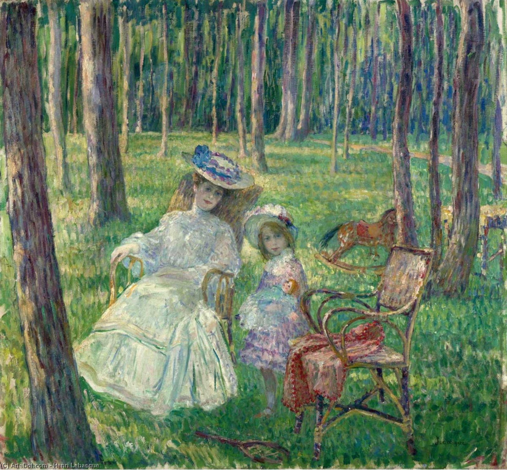 Wikioo.org - The Encyclopedia of Fine Arts - Painting, Artwork by Henri Lebasque - Mother and Child