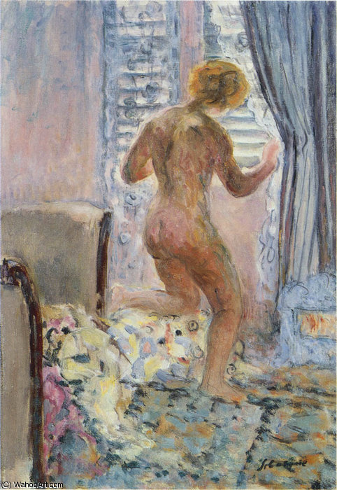 Wikioo.org – L'Enciclopedia delle Belle Arti - Pittura, Opere di Henri Lebasque - Nudo a memoria  Un  finestra