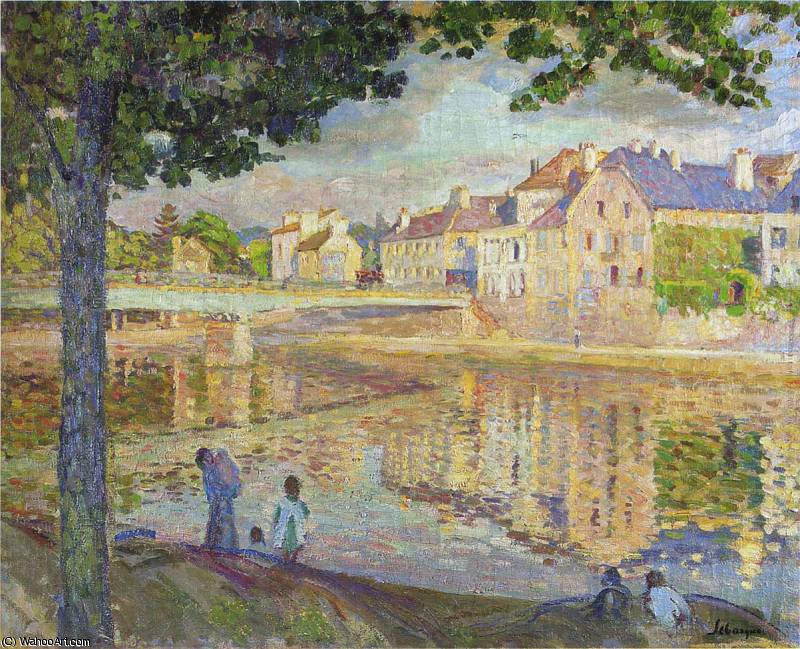 WikiOO.org - Encyclopedia of Fine Arts - Malba, Artwork Henri Lebasque - On the Marne River