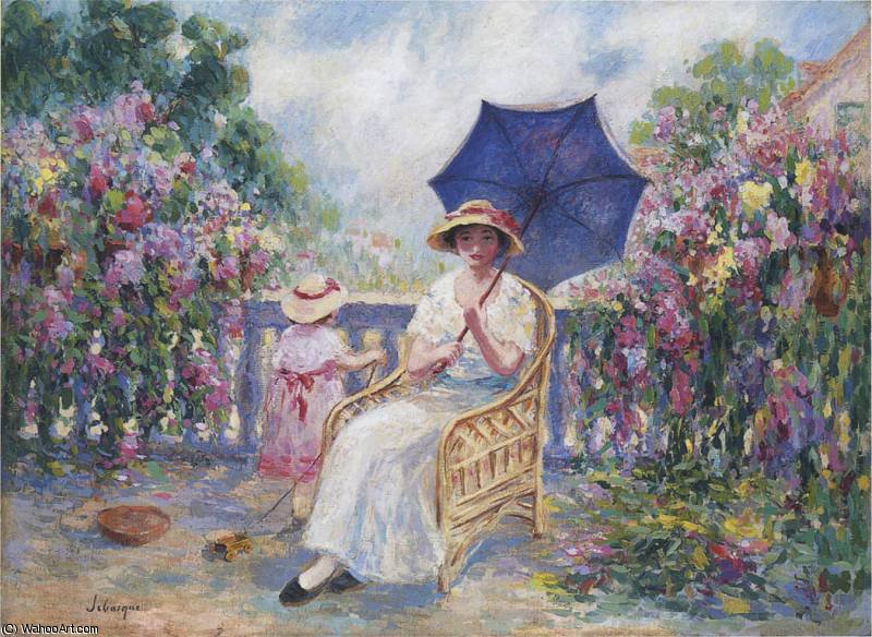 Wikioo.org - The Encyclopedia of Fine Arts - Painting, Artwork by Henri Lebasque - On the Terrace