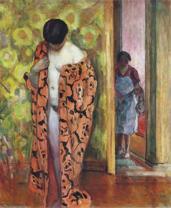WikiOO.org - Encyclopedia of Fine Arts - Maľba, Artwork Henri Lebasque - the japanese robe