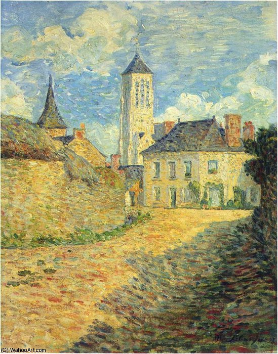 WikiOO.org - Εγκυκλοπαίδεια Καλών Τεχνών - Ζωγραφική, έργα τέχνης Henri Lebasque - Village of Champigne