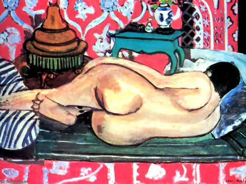 Wikioo.org - The Encyclopedia of Fine Arts - Painting, Artwork by Henri Matisse - reclinnning nude back