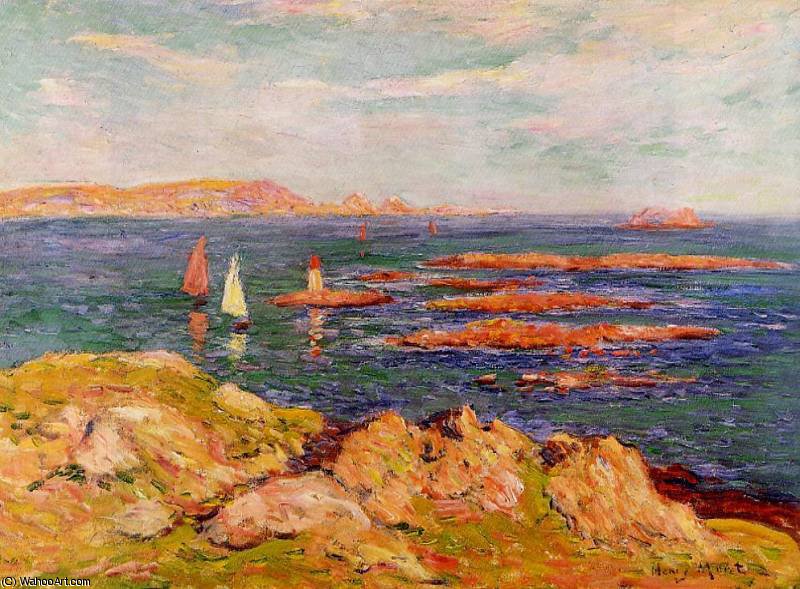 Wikioo.org - The Encyclopedia of Fine Arts - Painting, Artwork by Henri Moret - By the Sea