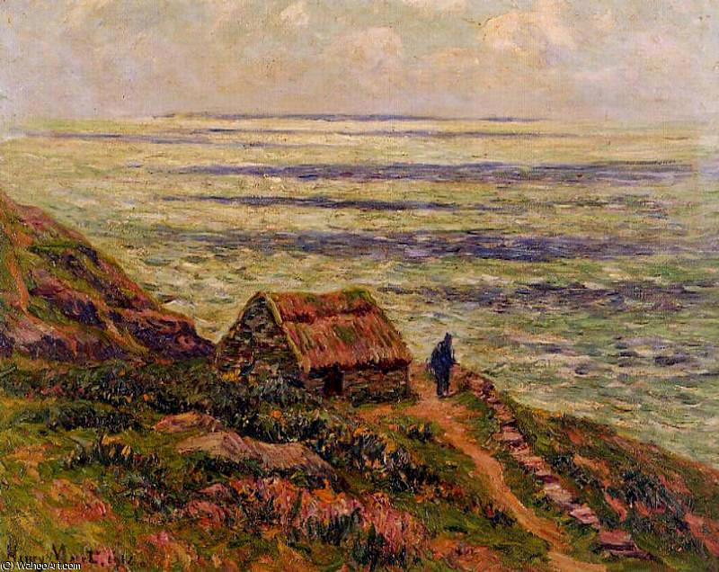 Wikioo.org - The Encyclopedia of Fine Arts - Painting, Artwork by Henri Moret - Cliffs of Jaboure