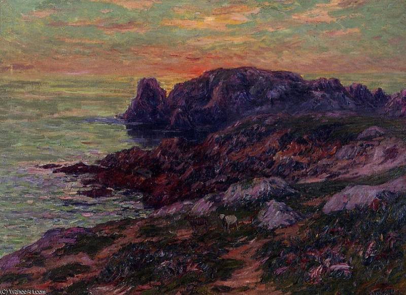 Wikioo.org - The Encyclopedia of Fine Arts - Painting, Artwork by Henri Moret - Ile dOuessant Finistere
