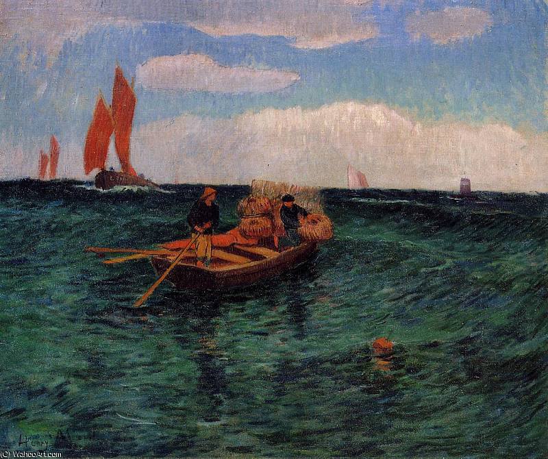 WikiOO.org - Encyclopedia of Fine Arts - Maľba, Artwork Henri Moret - the breton sea