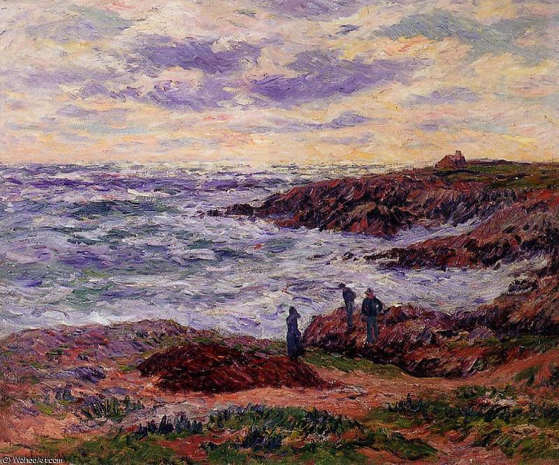Wikioo.org - The Encyclopedia of Fine Arts - Painting, Artwork by Henri Moret - The Coast at Doelan