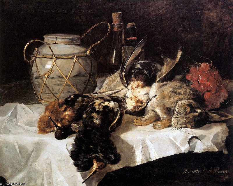 Wikioo.org - The Encyclopedia of Fine Arts - Painting, Artwork by Henriette Ronner Knip - alice still life sun