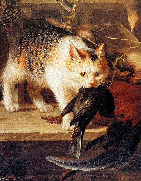 Wikioo.org - The Encyclopedia of Fine Arts - Painting, Artwork by Henriette Ronner Knip - the loot detail sun