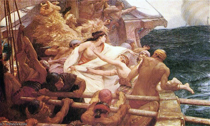 Wikioo.org – L'Enciclopedia delle Belle Arti - Pittura, Opere di Herbert James Draper - il flecce d oro