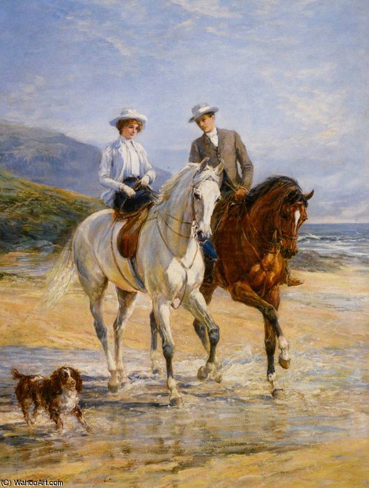 Wikioo.org - The Encyclopedia of Fine Arts - Painting, Artwork by Heywood Hardy - pleasant company