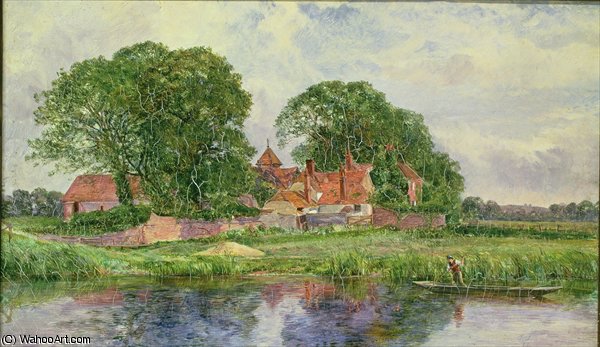 Wikioo.org - The Encyclopedia of Fine Arts - Painting, Artwork by Heywood Hardy - the old manor house