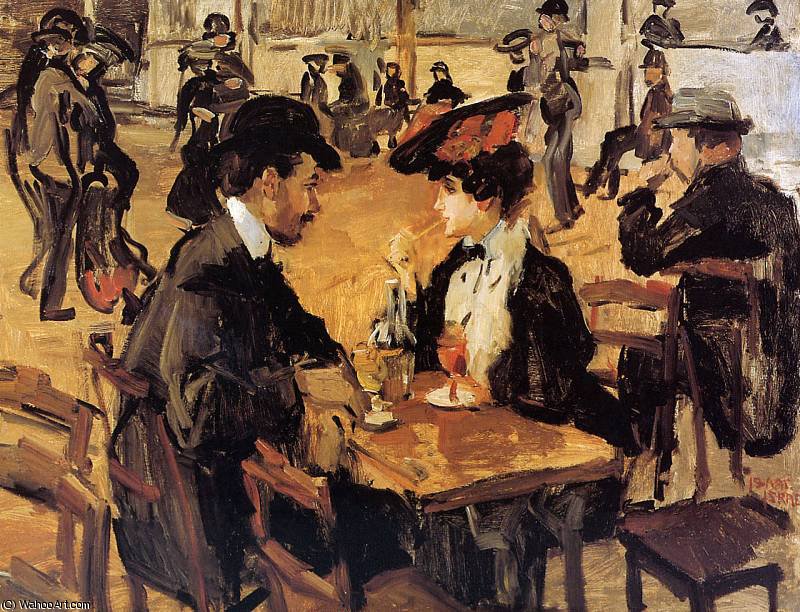 Wikioo.org - The Encyclopedia of Fine Arts - Painting, Artwork by Isaac Lazarus Israels - Cafe dansant Moulin Galette Sun