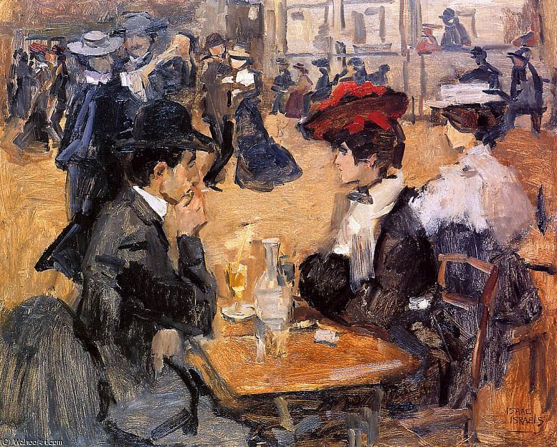 Wikioo.org - The Encyclopedia of Fine Arts - Painting, Artwork by Isaac Lazarus Israels - Cafe dansant, Moulin de la Galette