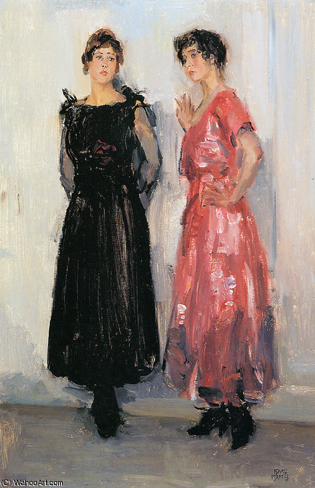 Wikioo.org - The Encyclopedia of Fine Arts - Painting, Artwork by Isaac Lazarus Israels - Two mannequins at Hirsh Sun