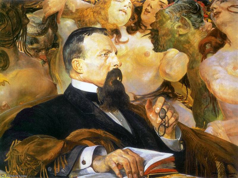 Wikioo.org - The Encyclopedia of Fine Arts - Painting, Artwork by Jacek Malczewski - portrait of edward raczynski