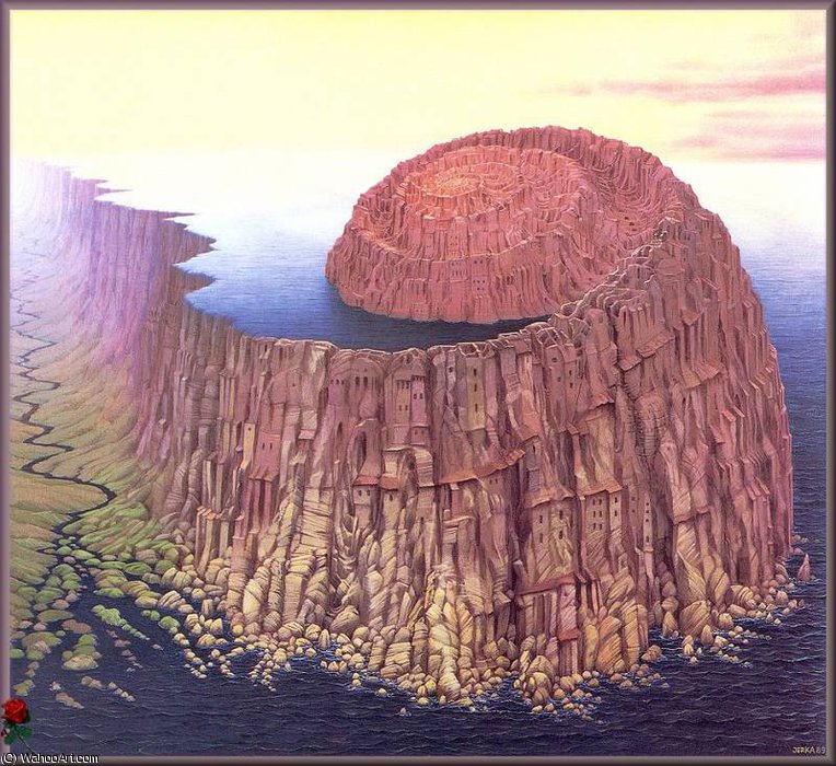 Wikioo.org - The Encyclopedia of Fine Arts - Painting, Artwork by Jacek Yerka - ammonite