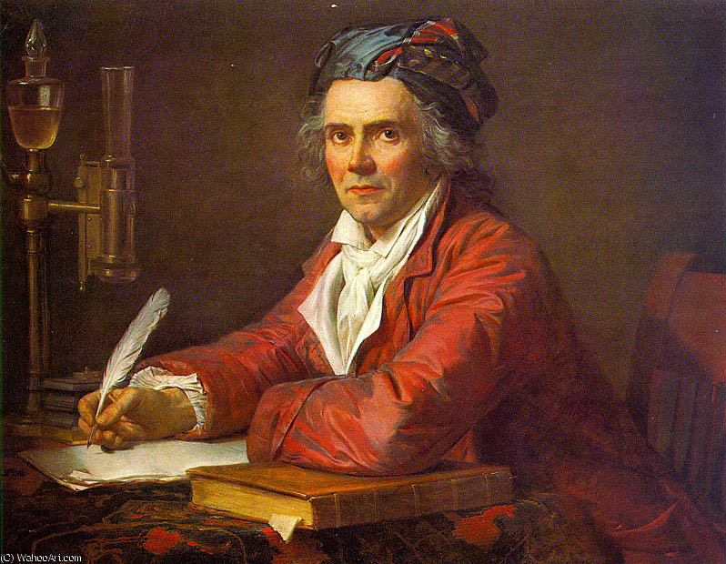 WikiOO.org - Encyclopedia of Fine Arts - Målning, konstverk Jacques Louis David - Portrait of Alphonse Leroy