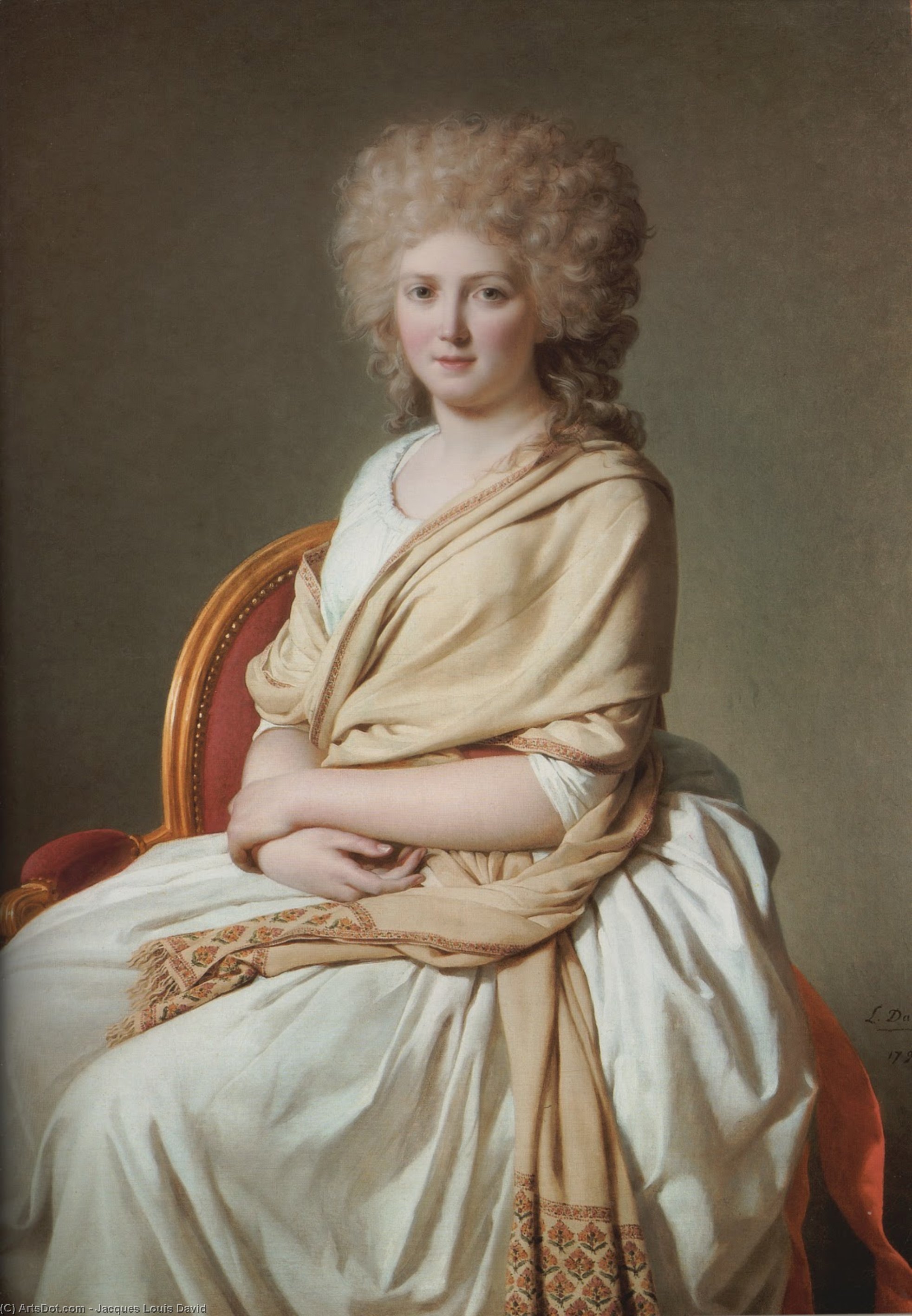 WikiOO.org - Encyclopedia of Fine Arts - Malba, Artwork Jacques Louis David - Portrait of Anne Marie Louise Thelusson