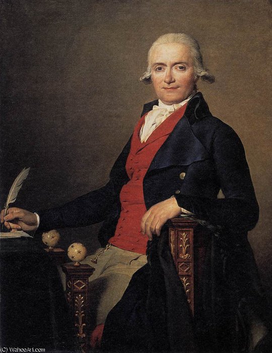 Wikioo.org - สารานุกรมวิจิตรศิลป์ - จิตรกรรม Jacques Louis David - Portrait of Gaspar Mayer