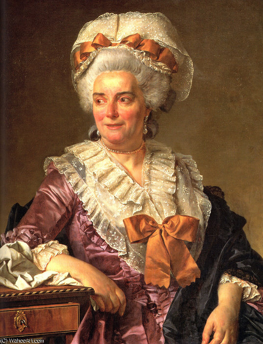 WikiOO.org - Enciclopédia das Belas Artes - Pintura, Arte por Jacques Louis David - Portrait of Genevieve Jacqueline Pecoul