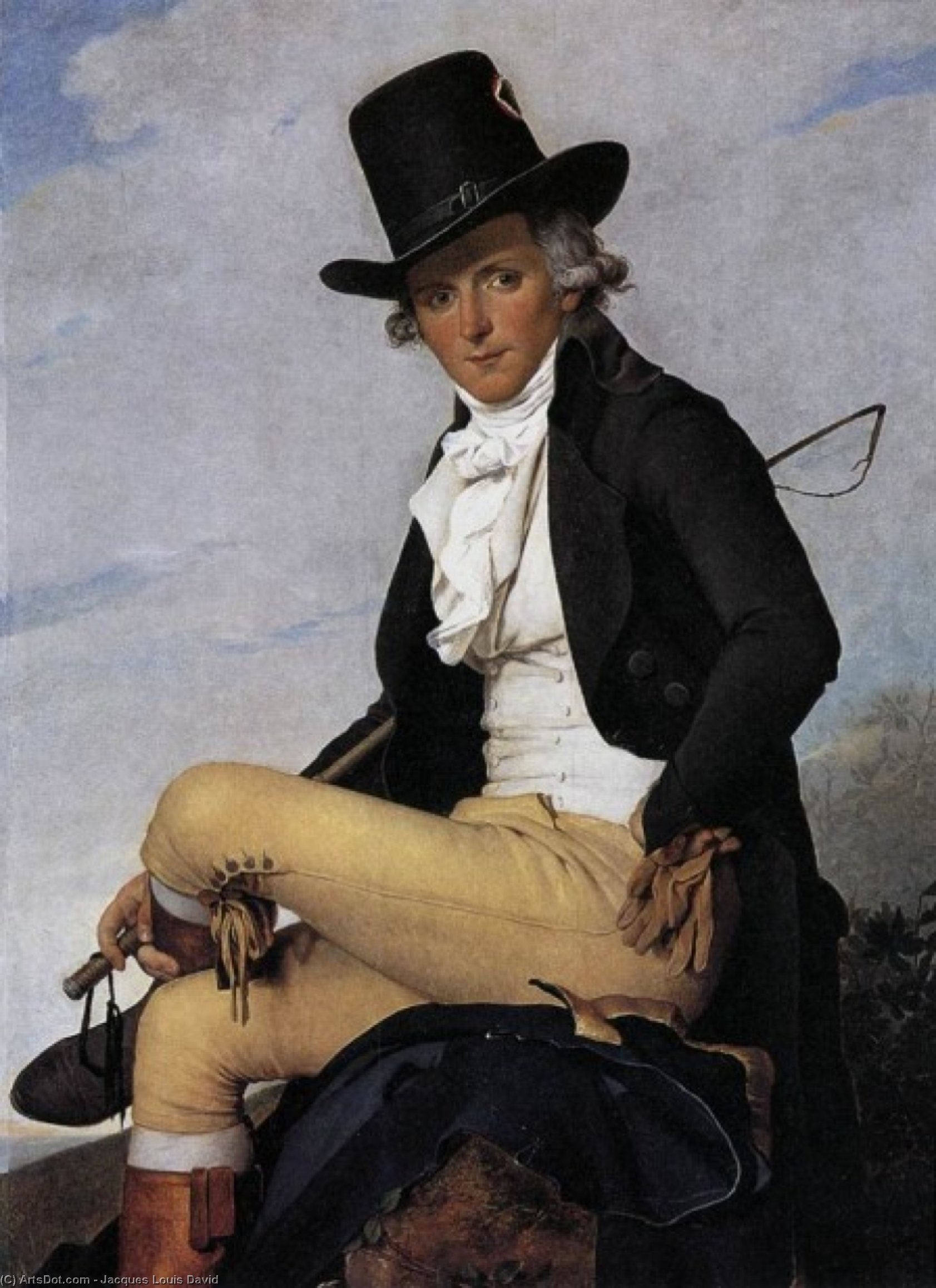 Wikioo.org – L'Enciclopedia delle Belle Arti - Pittura, Opere di Jacques Louis David - ritratto di pierre Seriziat